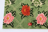 Green Floral 4'1" x 6'1"